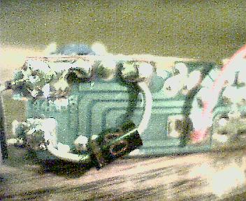 Closeup of modified part of board