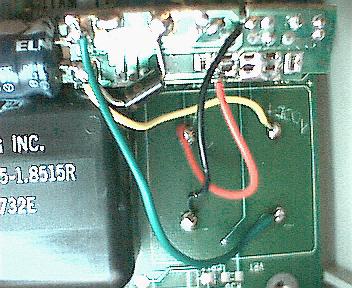 Closeup of new module installed.