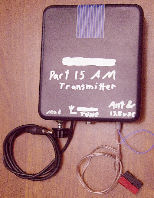 Mini transmitter, cover closed