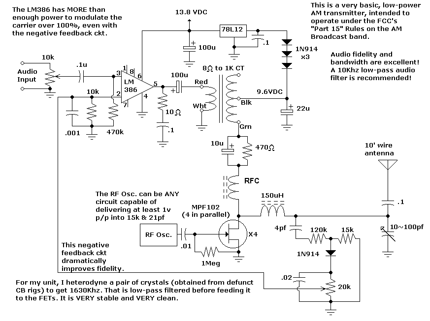Mini transmitter schematic